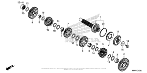 CRF1000D (ABS) Transmission (Countershaft) (2)