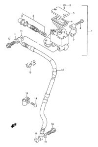 DR250 Передний тормозной цилиндр