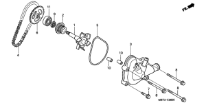 XL1000V Водяная помпа