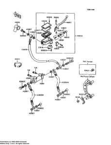 ZX600 Передний тормозной цилиндр