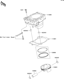  Цилиндр и поршни
