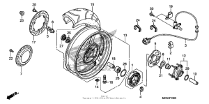 NT700V (ABS) Переднее колесо