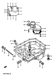 GSX-R1100 Маслосборник
