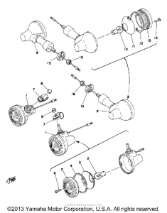 DT250F Поворотники