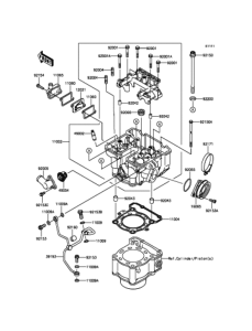 KLX250 シリンダヘッド