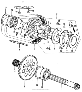 CB350 Primary shaft + chain