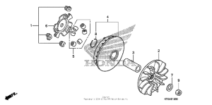 SH150I Вариатор
