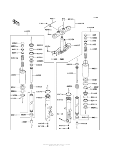 VN1700 Передняя вилка