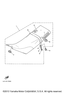 TW200W1 Сиденье