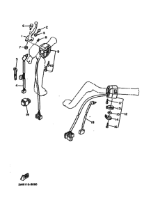 XVZ13DA Interruptor  manillar&palanc