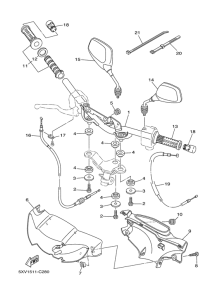 T110 Steering handle & cable
