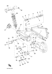 BT1100 Rear arm. suspension