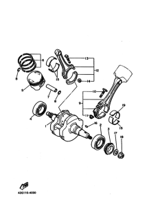 XV1100 Коленчатый вал и Поршень