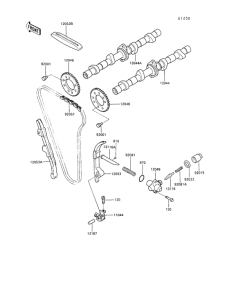 ZX500 Распред вал
