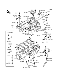 ZX1200 Картер двигателя