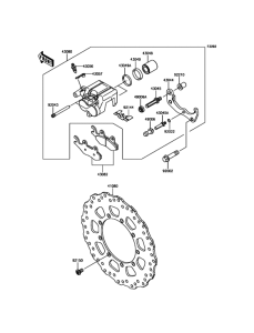 KL650 Передний тормоз