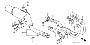 XLX350 Глушитель