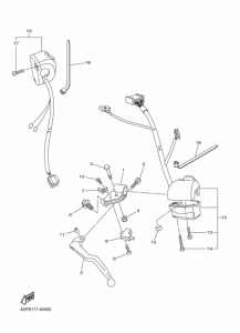FZ8-S Interruptor  manillar&palanc