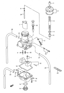 RM125 Carburetor assy