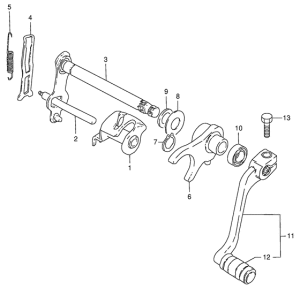 JR50 Переключение передач