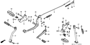 XR80R Pedal / stand / step