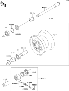 ZR750 Переднее колесо