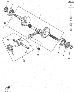 YQ50 Коленвал и поршень