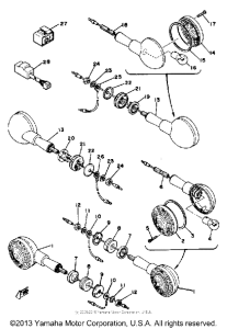 XS400H Поворотники