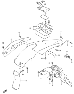 DR-Z400 Заднее крыло