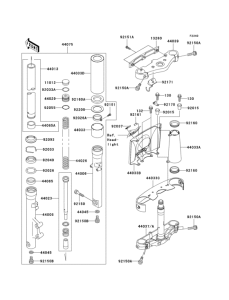 VN1500 Front fork(1 / 2)