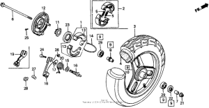 SA50 Переднее колесо