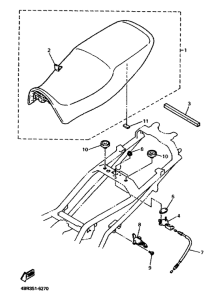 XJ600S Сиденье