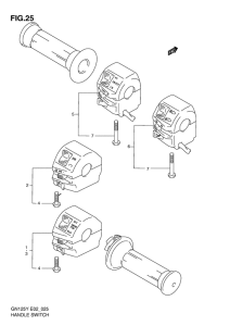 GN125 Рулевой переключатель