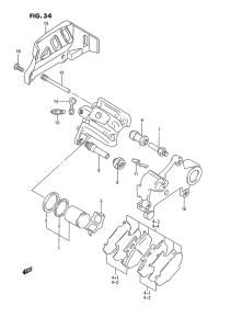 RM250 Задний суппорт
