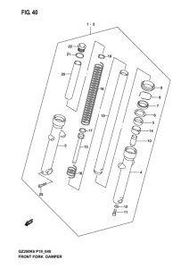 GZ250 Демпфер передней вилки