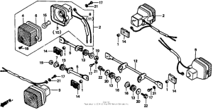 CT70 Задний фонарь