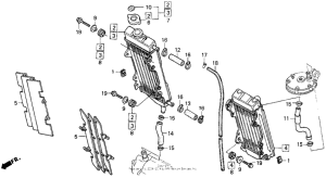 CR250R Радиатор