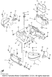 XVZ1300AN Боковые обтекатели