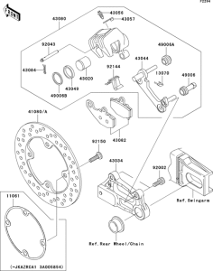 ZR1000 Задний тормоз