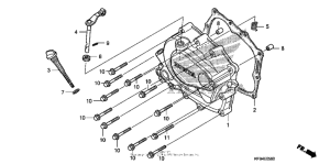  Крышка картера правая