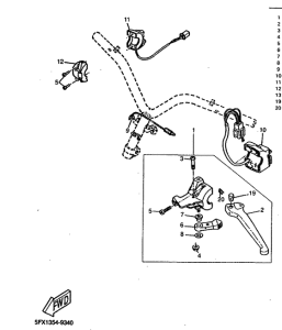 CW50RS Handle switch. lever