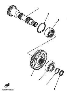TZ250 Countershaft