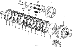 CB550 Сцепление