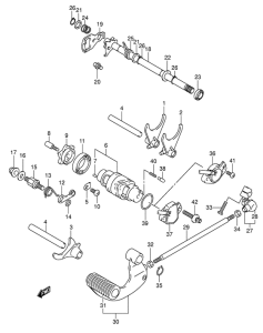 VL125 Переключение передач