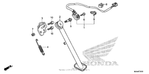 VT750RS Side stand (2)