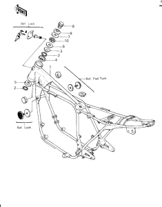 KZ650 Frame comp
