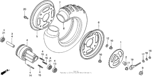 Z50R Переднее колесо