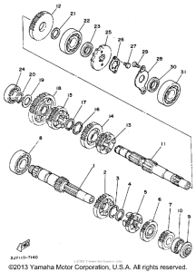 TW200DC Трансмиссия