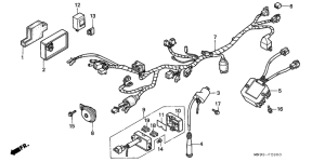NX650 Wire harness /  ignition coil