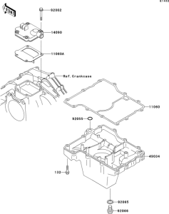 ZX750 Поддон картера